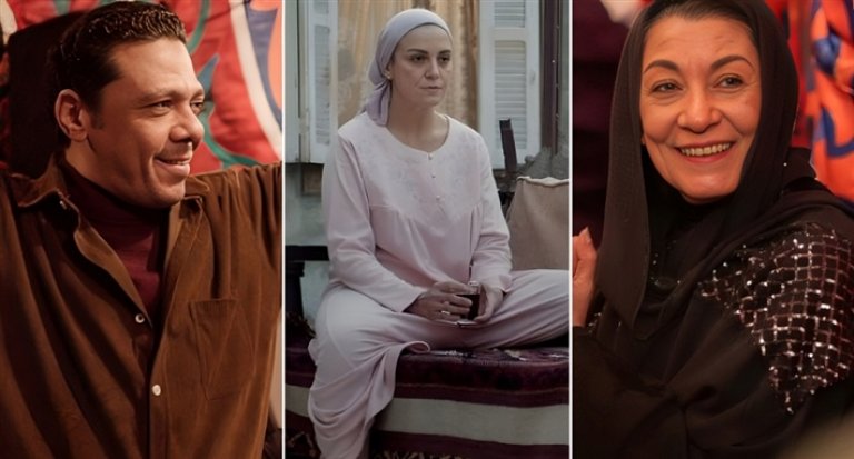 ريهام عبد الغفور من الكواليس مع أبطال مسلسل 